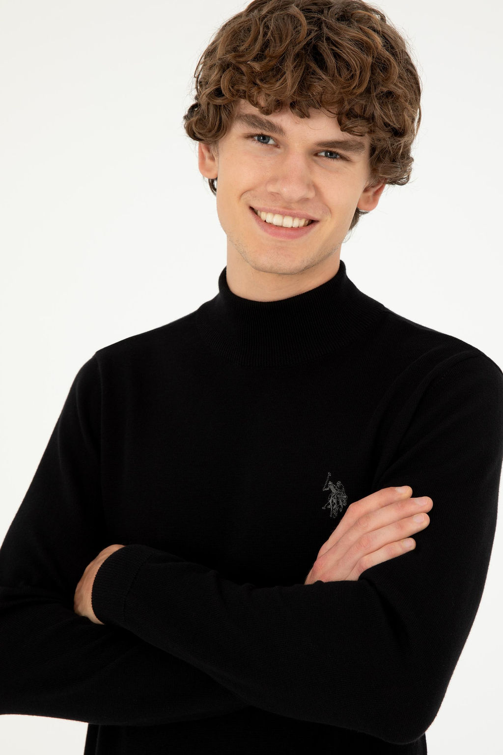 Мужской черный базовый свитер Неожиданная скидка в корзине - U.s. polo assn фото 2