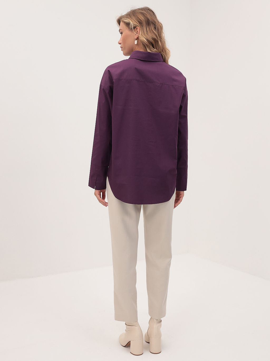 Блузка женская дл. рук. KATHARINA KROSS KK-B-0004V-фиолетовый  фото 5