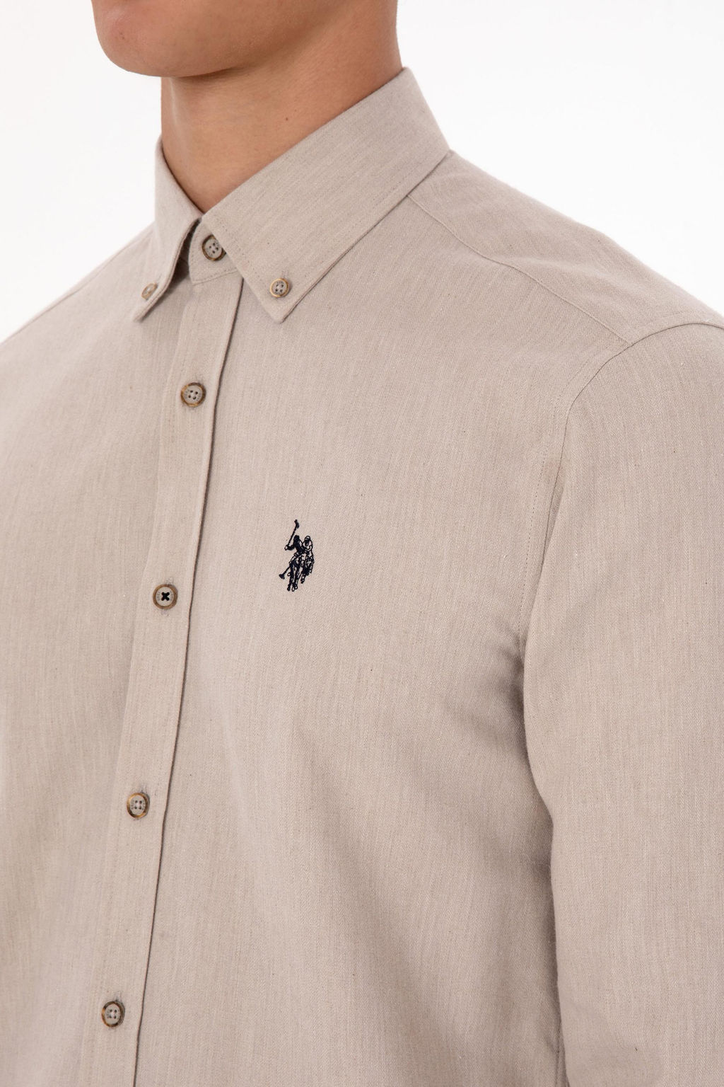 Erkek Bej Uzun Kollu Basic G_mlek Sepette S_rpriz _ndirim - U.s. polo assn фото 7