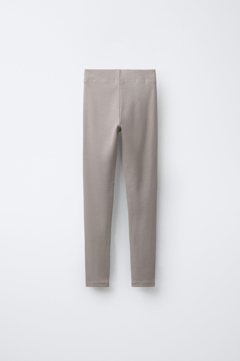 LEGGING RIB CON MODAL ETIQUETA / Gris topo