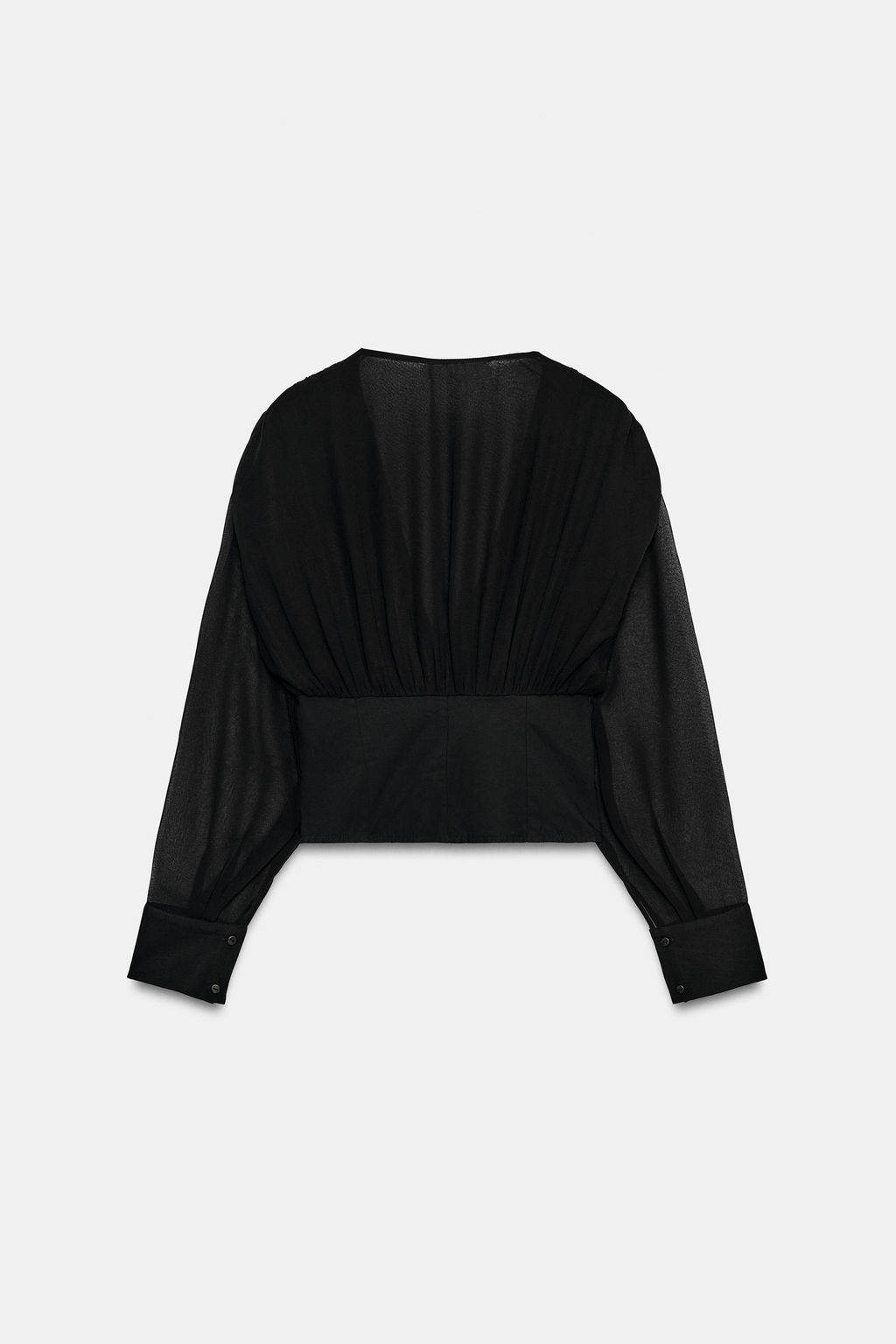CAMISA COMBINADA CORSETERA / Negro - Zara фото 6