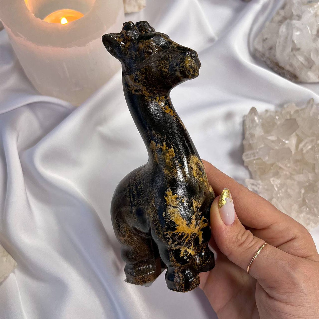 Жираф резной из дендритовой Яшмы - Радуга самоцветов фото 4