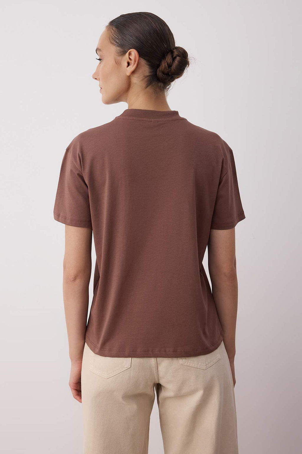 Siyah-Beyaz-Lacivert 3Lu Paket %100 Pamuk Regular/Normal Kal?p Dik Yaka Orme T-Shirt TWOAW26TS00007 - Trendyolmilla фото 13