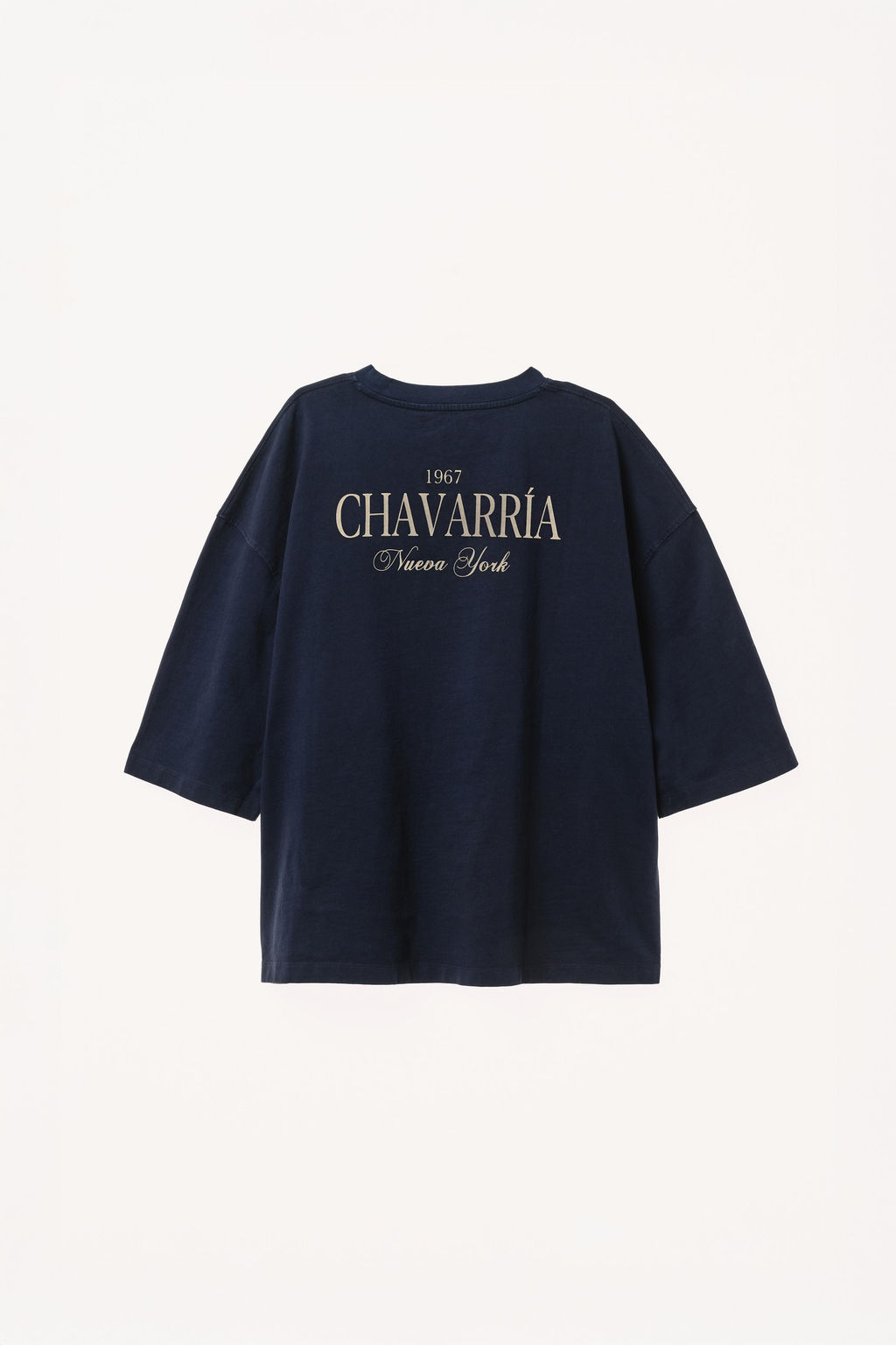 CAMISETA OVERSIZE FIT ESTAMPADO WILLY CHAVARRIA X ZARA / Marino