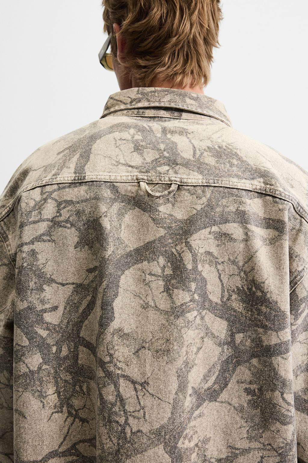 ABSTRACT PRINT OVERSHIRT - Zara фото 5