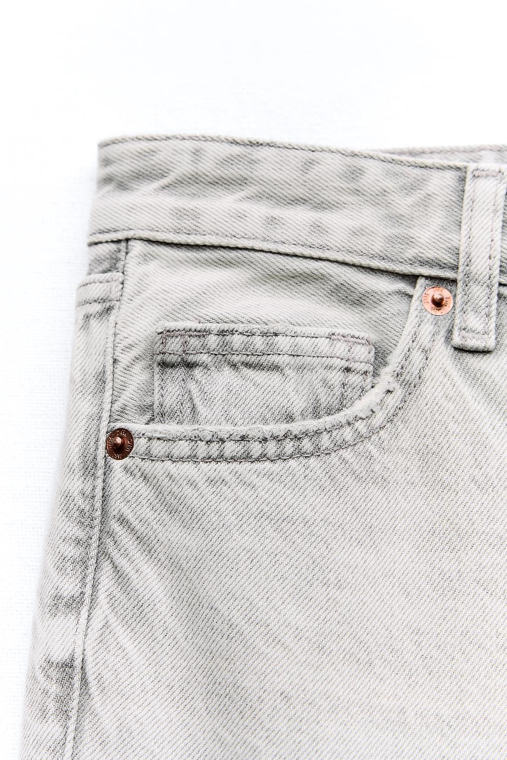 TRF WIDE-LEG MID-RISE FULL LENGTH JEANS - Zara фото 26