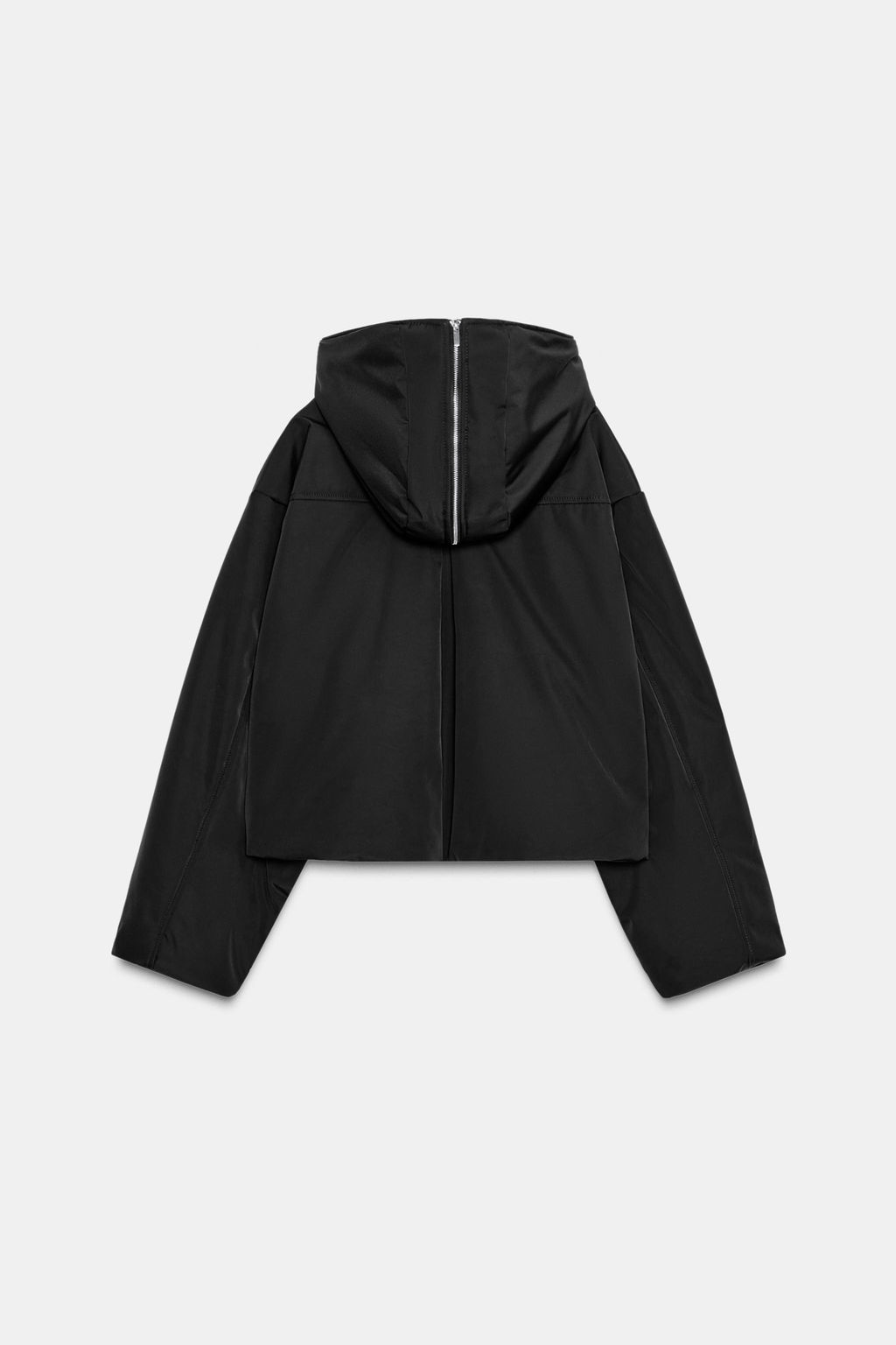 WATER-REPELLENT WINDPROOF QUILTED JACKET WITH FAUX FUR HOOD - Zara фото 11