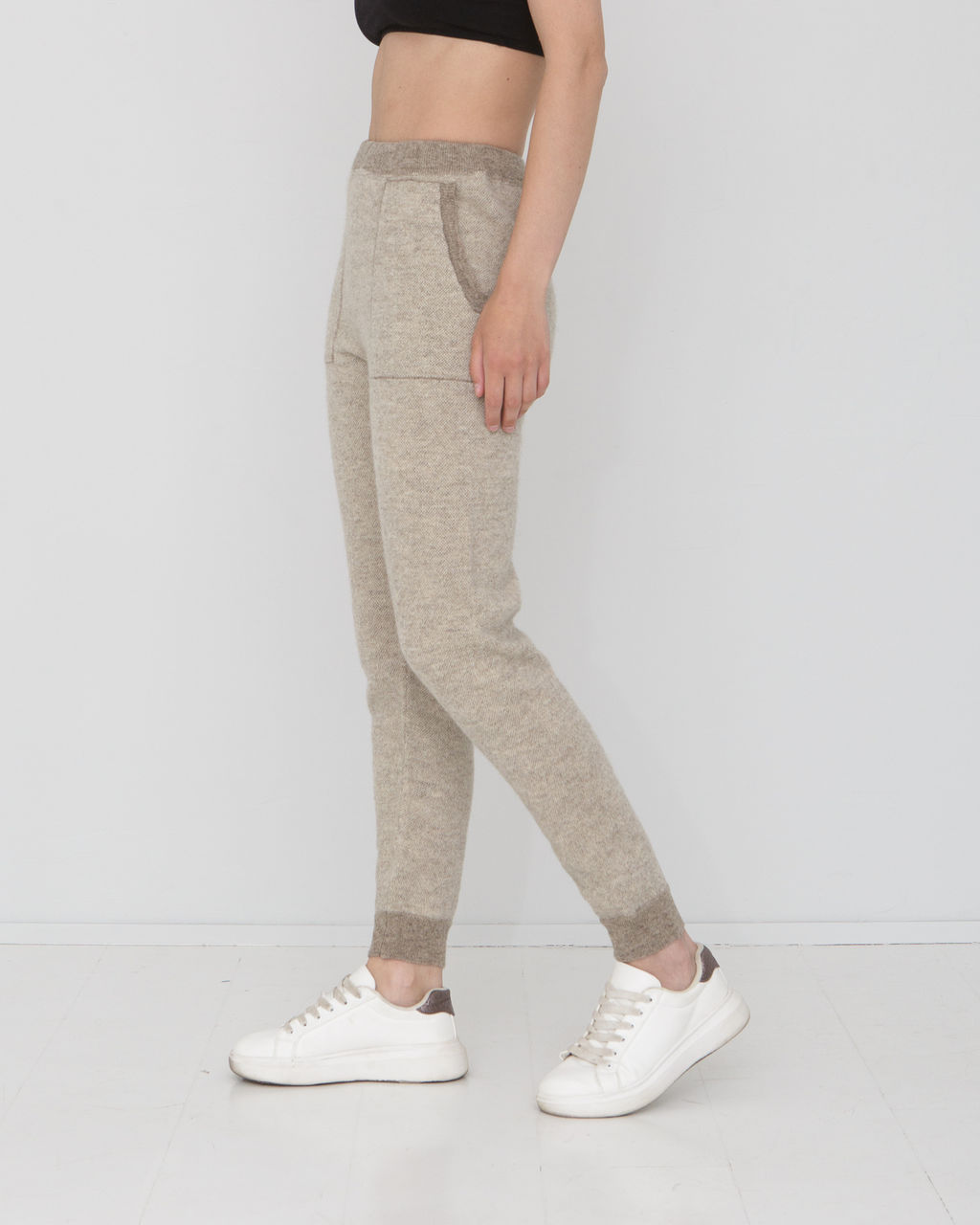 Брюки из 100% шерсти 10025 BS серые