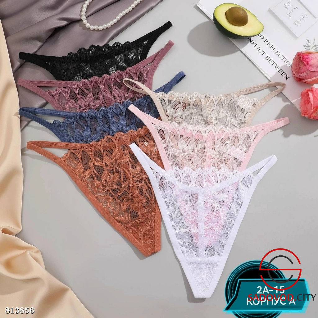 Кружевные женские трусы стринги - Bruno фото 5