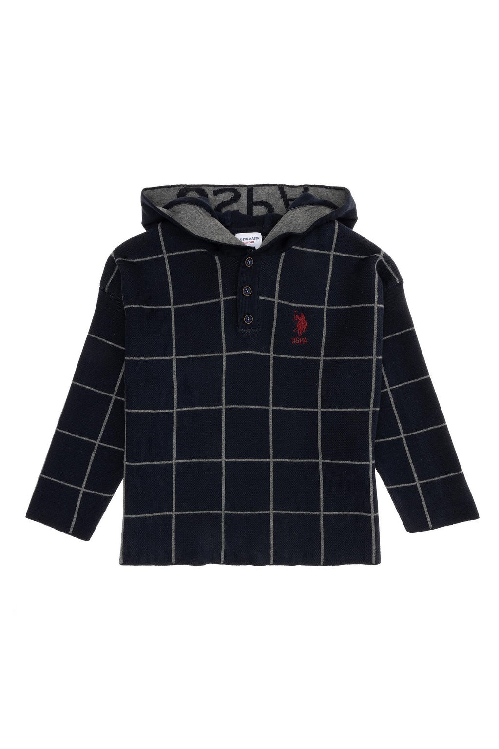 U. S. Polo Assn Темно-синий свитер с капюшоном для мальчика - U.s. polo assn фото 4