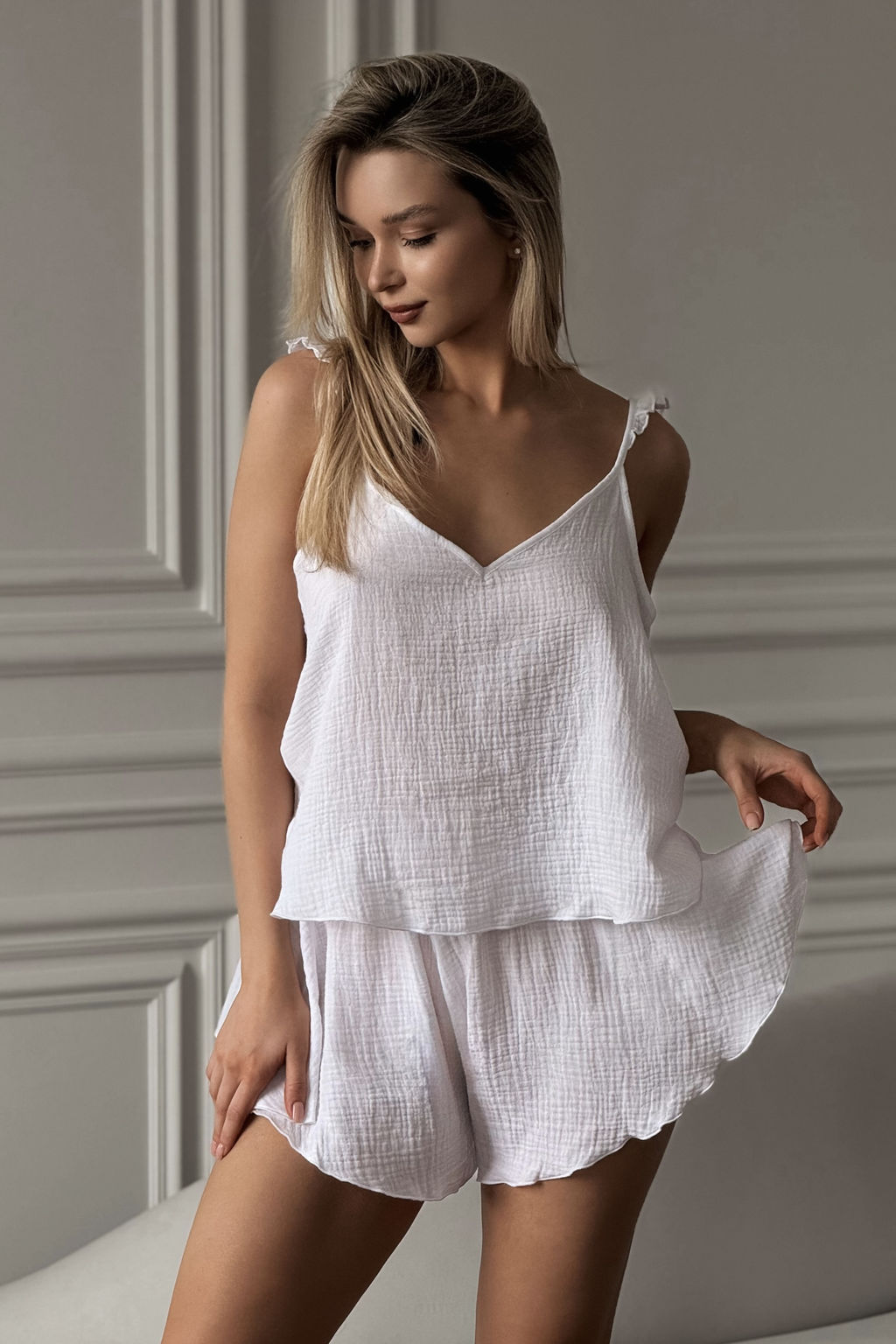 0012-NB ПИЖАМА муслин - Mandhari фото 3