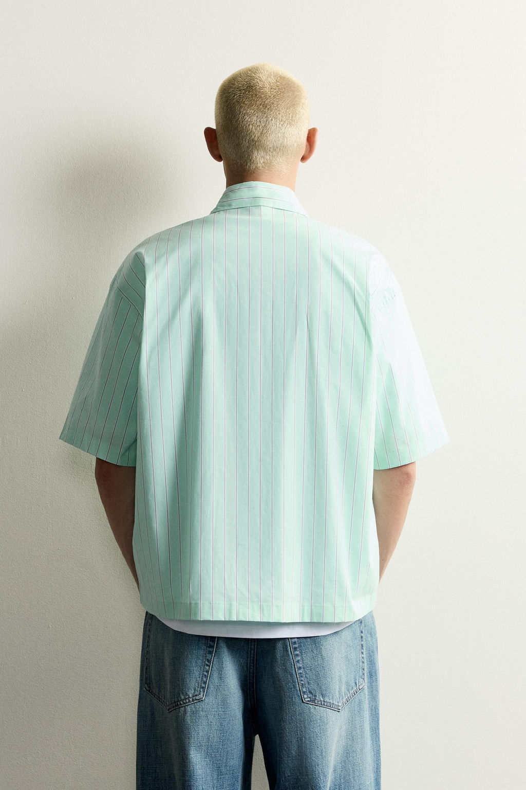 CAMISA BOXY FIT GR?FICOS ESTAMPADOS / Verde - Zara фото 3