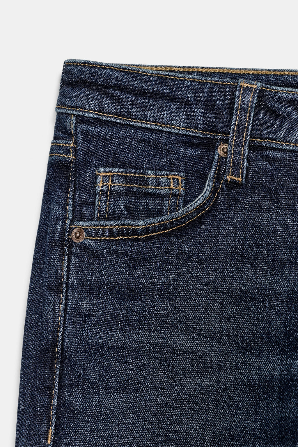 JEANS TRF CROPPED FLARE TIRO ALTO / Marino - Zara фото 9