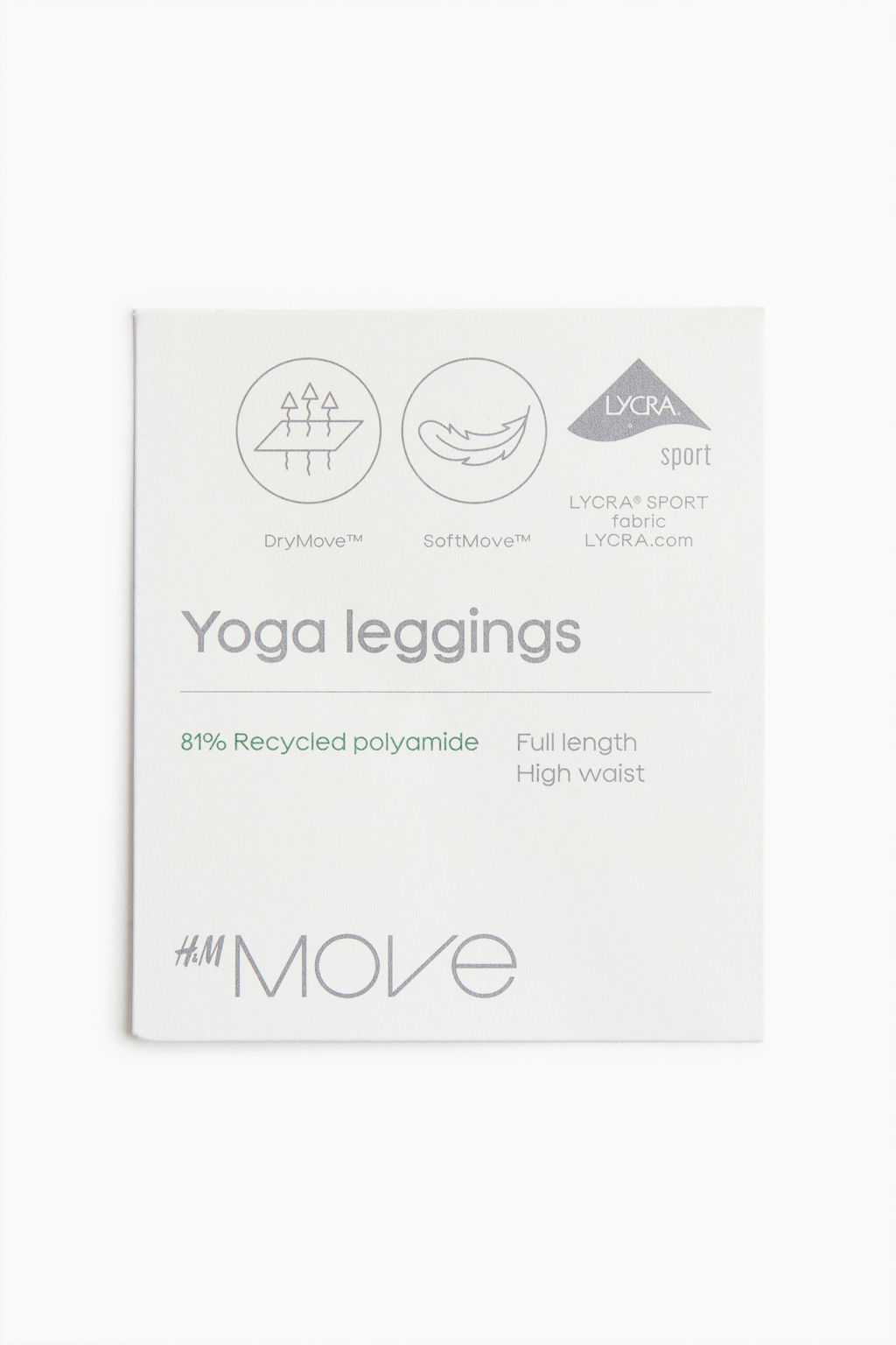 Leggings de yoga tobilleros con SoftMove Lycra® - H&m фото 4