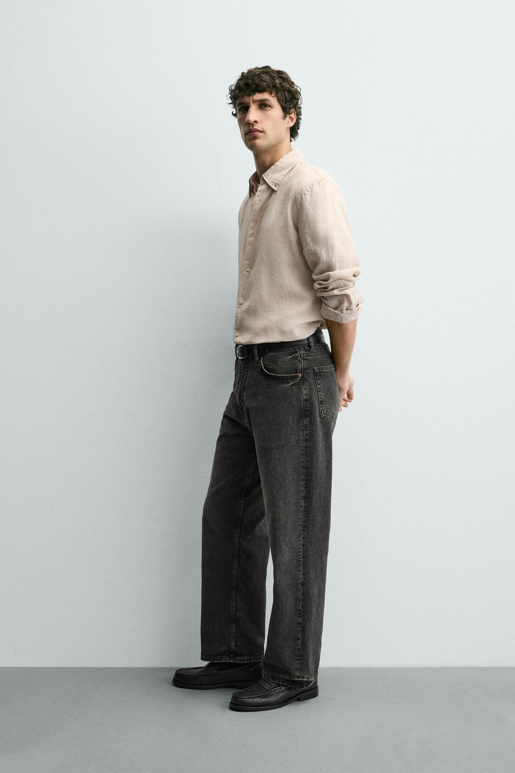 100% LINEN REGULAR FIT SHIRT - Zara фото 4