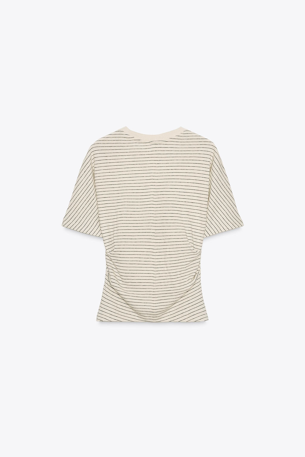 RUSTIC RUCHED T-SHIRT - Zara фото 17