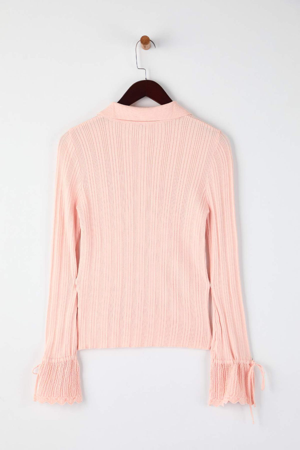 Ekru Merserize Gorunumlu Fitilli Polo Yaka Triko H?rka TWOAW26HI00111 - Trendyolmilla фото 21