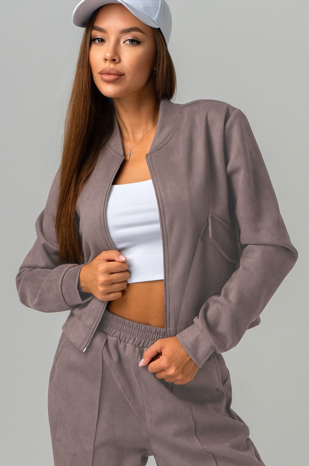 Женский брючный костюм из экозамши Happyfox - Happy fox фото 7