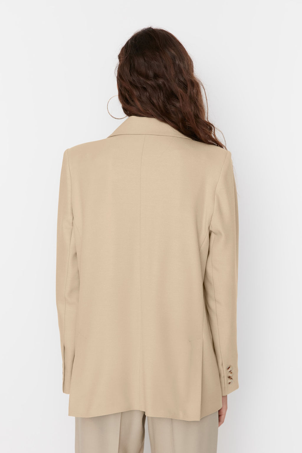 Limited Edition Vizon Regular Astarl? Dokuma Blazer Ceket TWOAW23BC00132