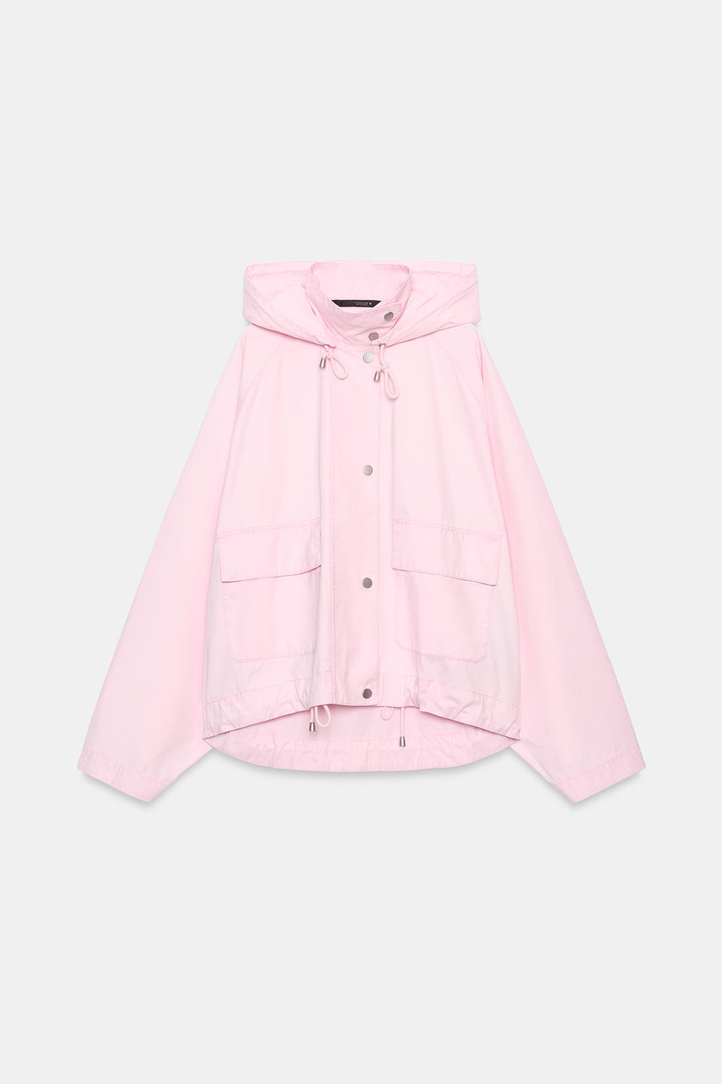 CHAQUETA CAPUCHA BAJO AJUSTABLE / Rosa - Zara фото 5