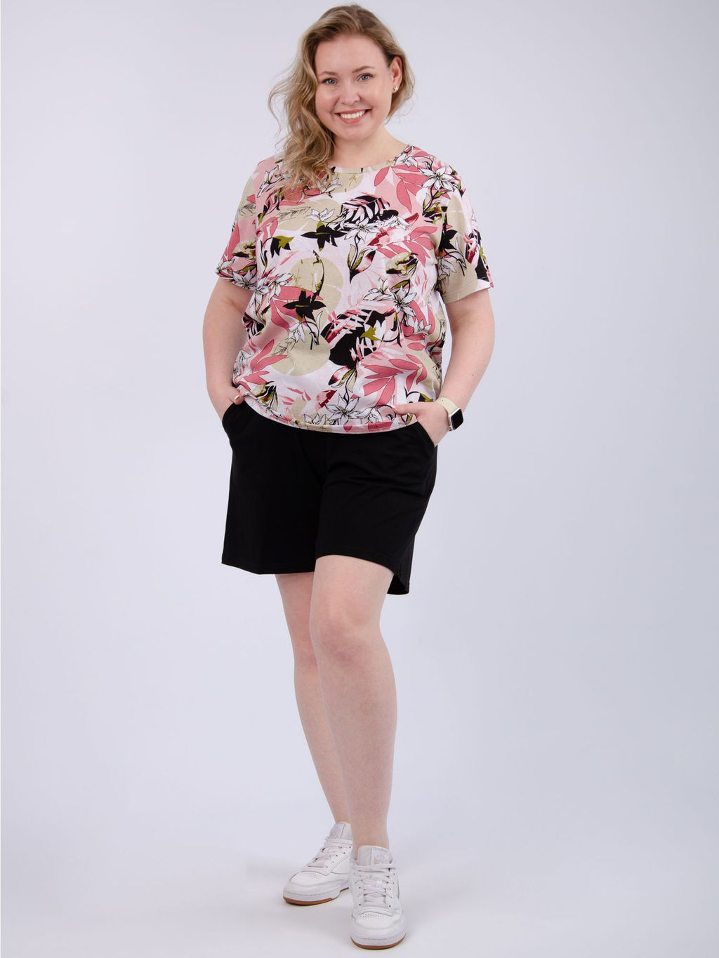 Костюм "Николь 2" листья, трикотаж