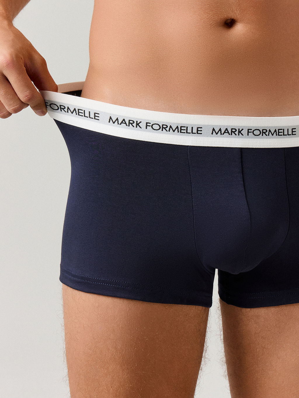 Цена за 2 штуки! Трусы боксеры мужские синие - Mark formelle фото 4