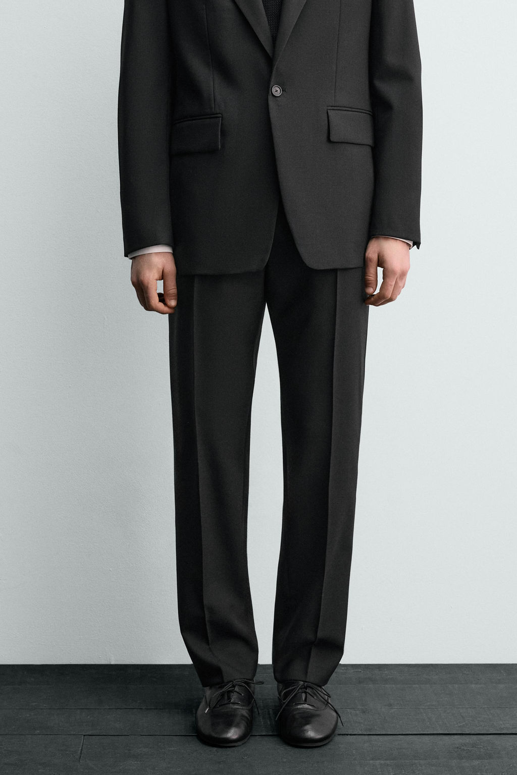 AARON LEVINE X ZARA WOOL TUXEDO TROUSERS  фото 17