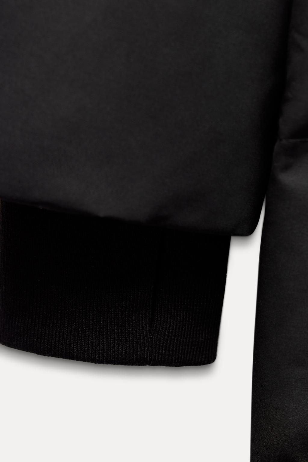 LONG HOODED WATER AND WIND RESISTANT PUFFER JACKET - Zara фото 5