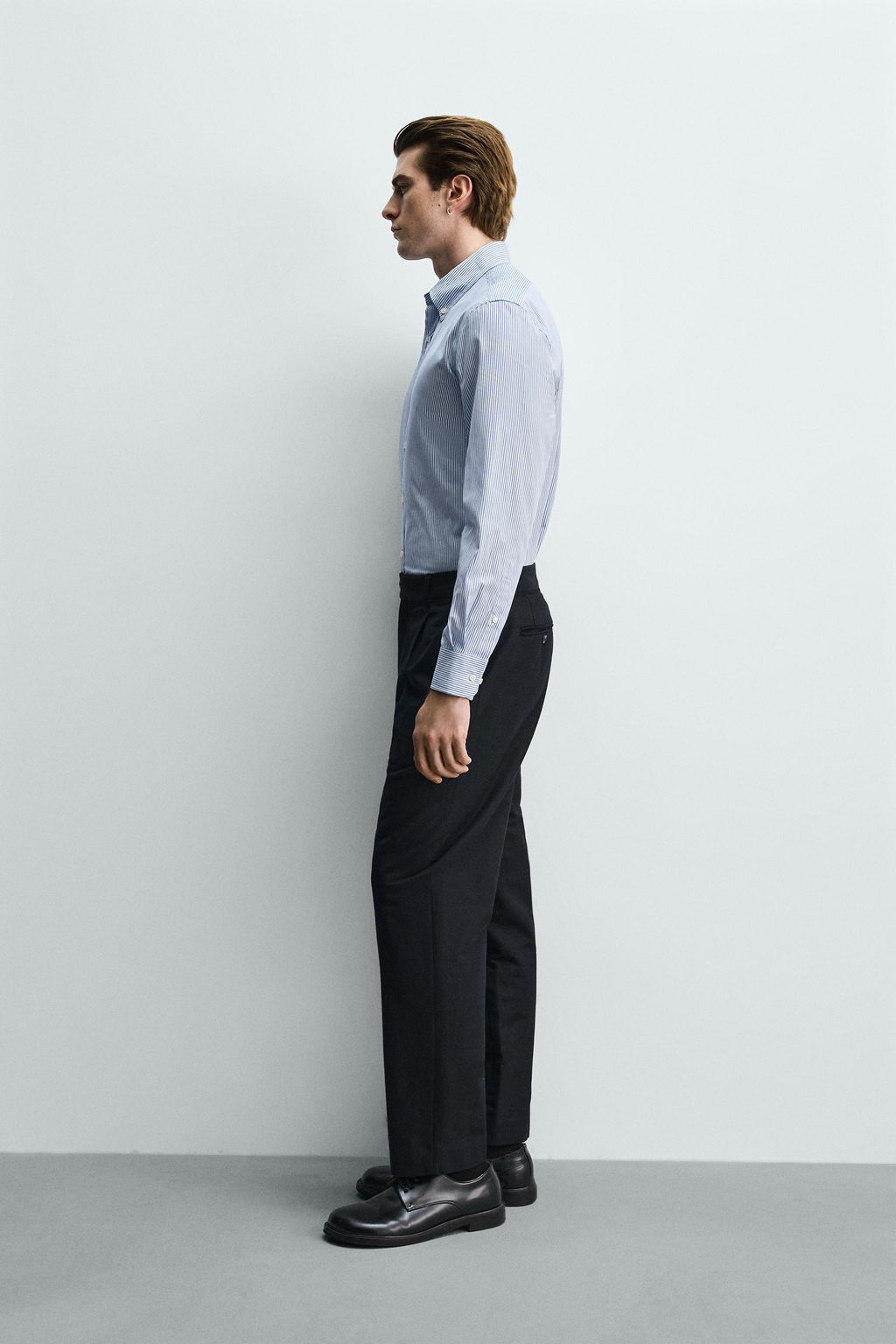 CAMISA REGULAR FIT ALGOD?N / rayas - Zara фото 4