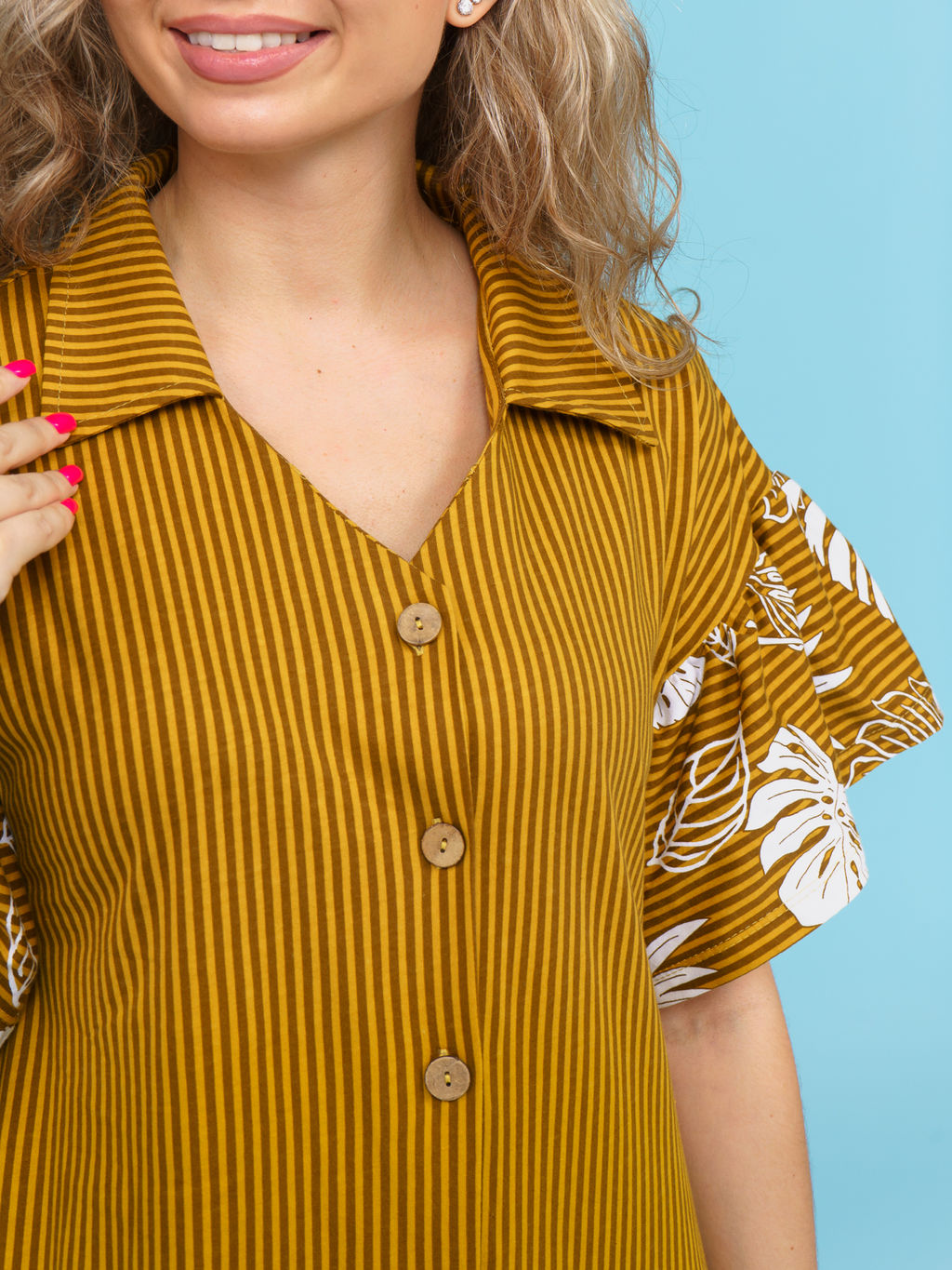 868 Платье "Горчичный"