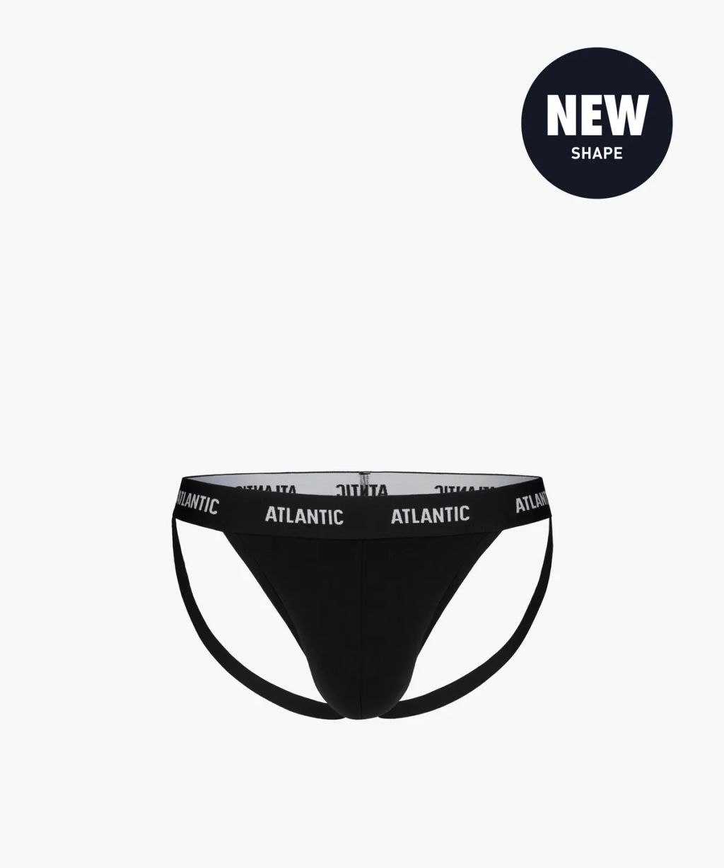 ATLANTIC MP-1571 Трусы джоки Jock Strap - 1 шт. в упак. черный  фото 4