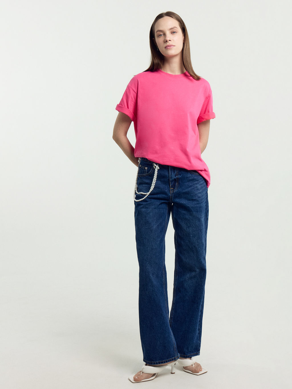 Футболка женская в розовом цвете маджента 112678 - Mark formelle фото 2