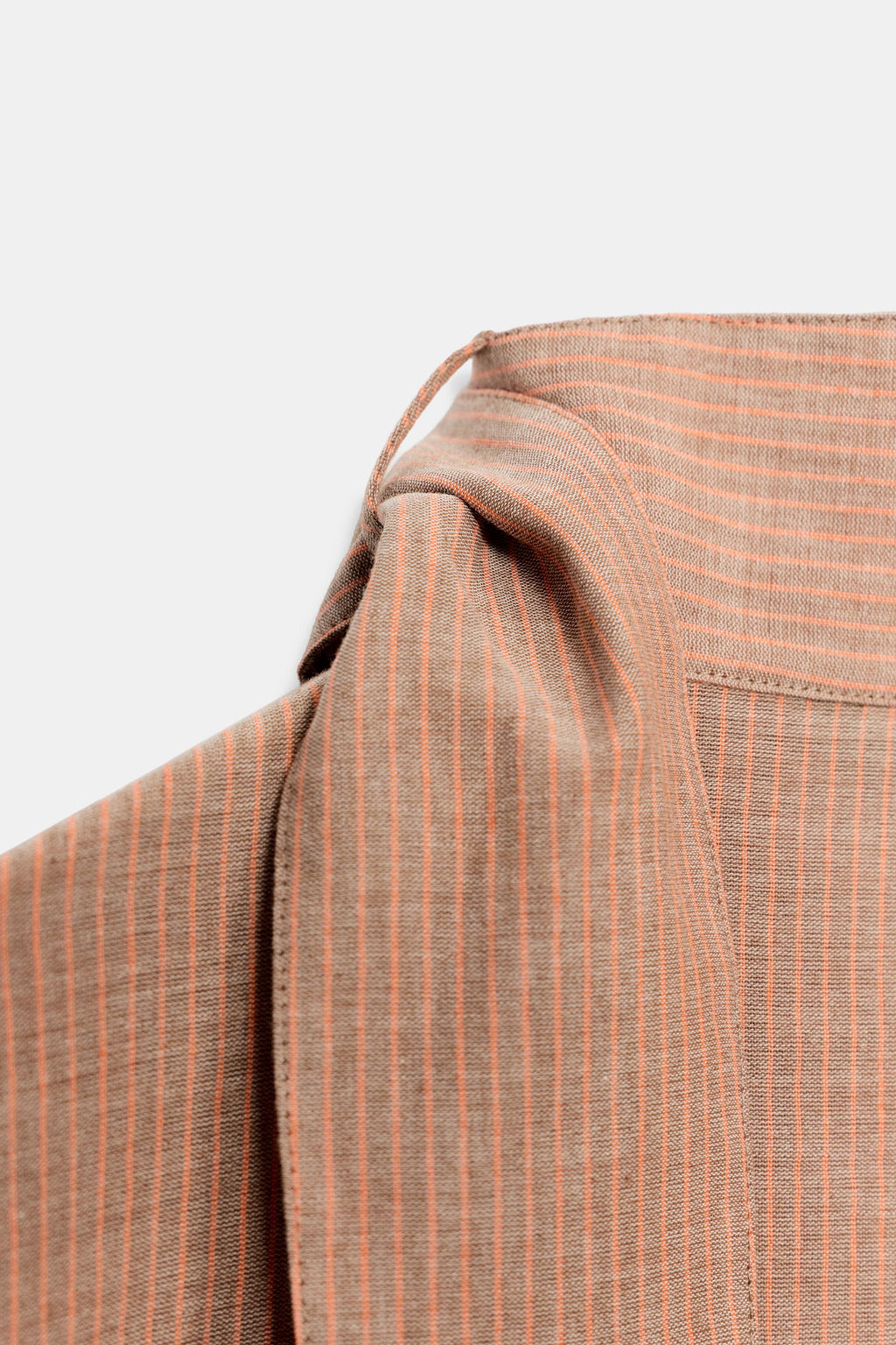 CAMISA ALAMARES ZW COLLECTION / Marr?n claro - Zara фото 8
