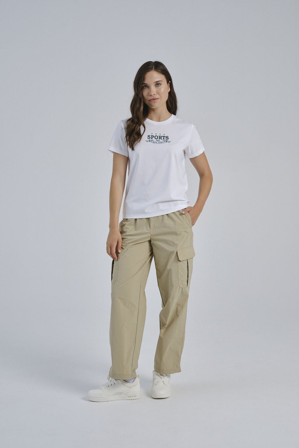 Брюки текстильные Хаки ATSC Woven Track Pants - Anta фото 6