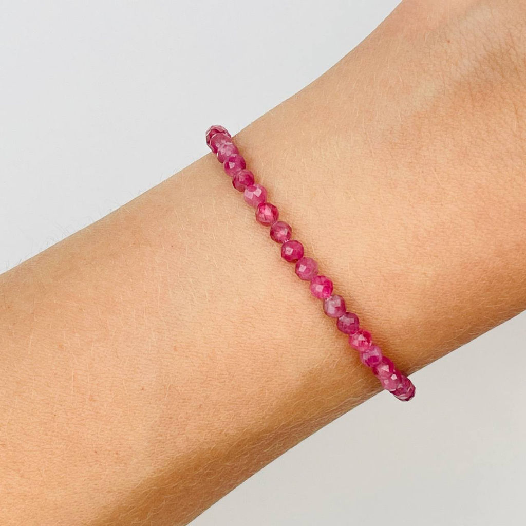 Браслет из розового Турмалина 16,5 см + - Радуга самоцветов фото 2