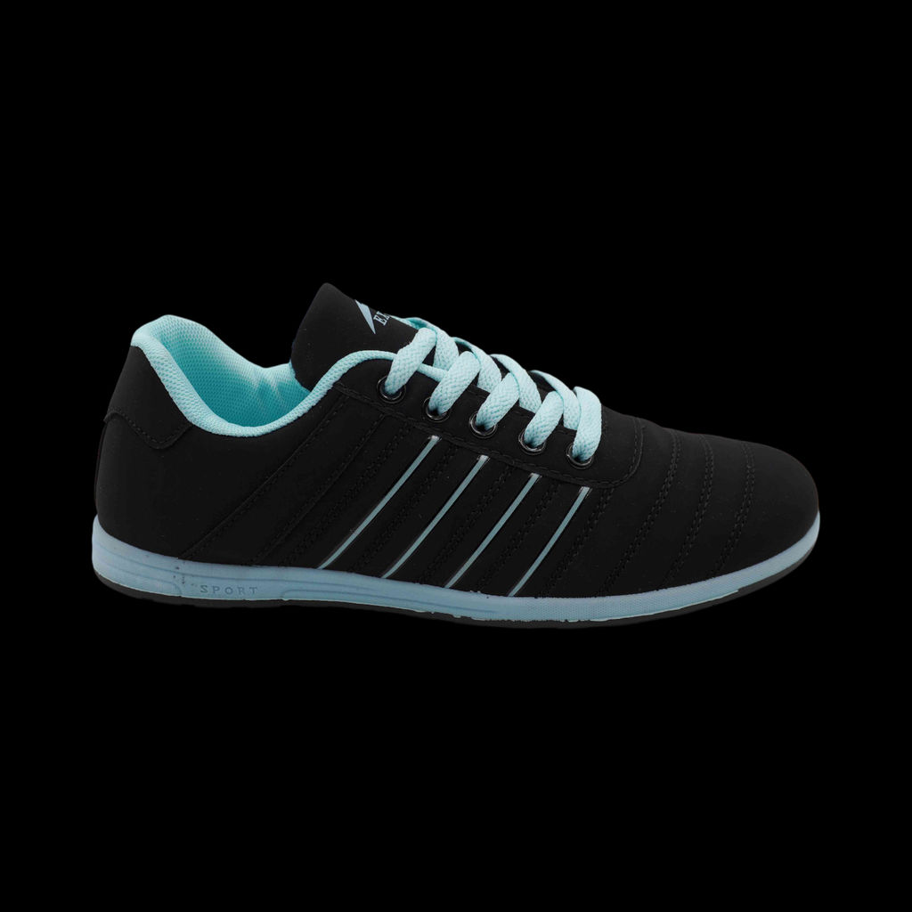 Кроссовки 5140-4 черно голубые