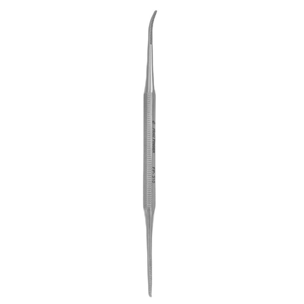 Frau Finger Кюретка педикюрная двусторонняя / Classic FP-310SP, глянцевая, 12 см