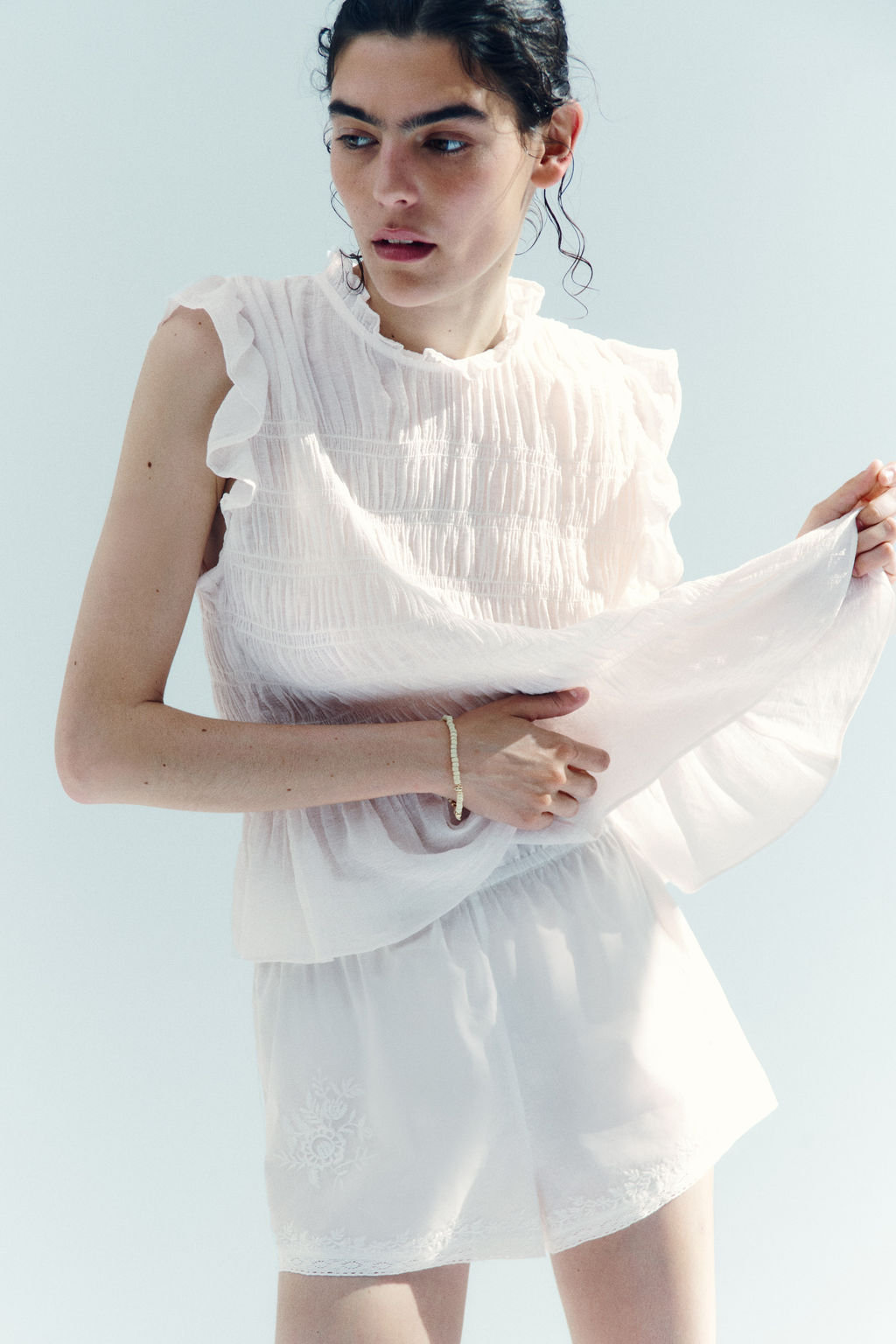 Top nido de abeja con peplum - H&m фото 8