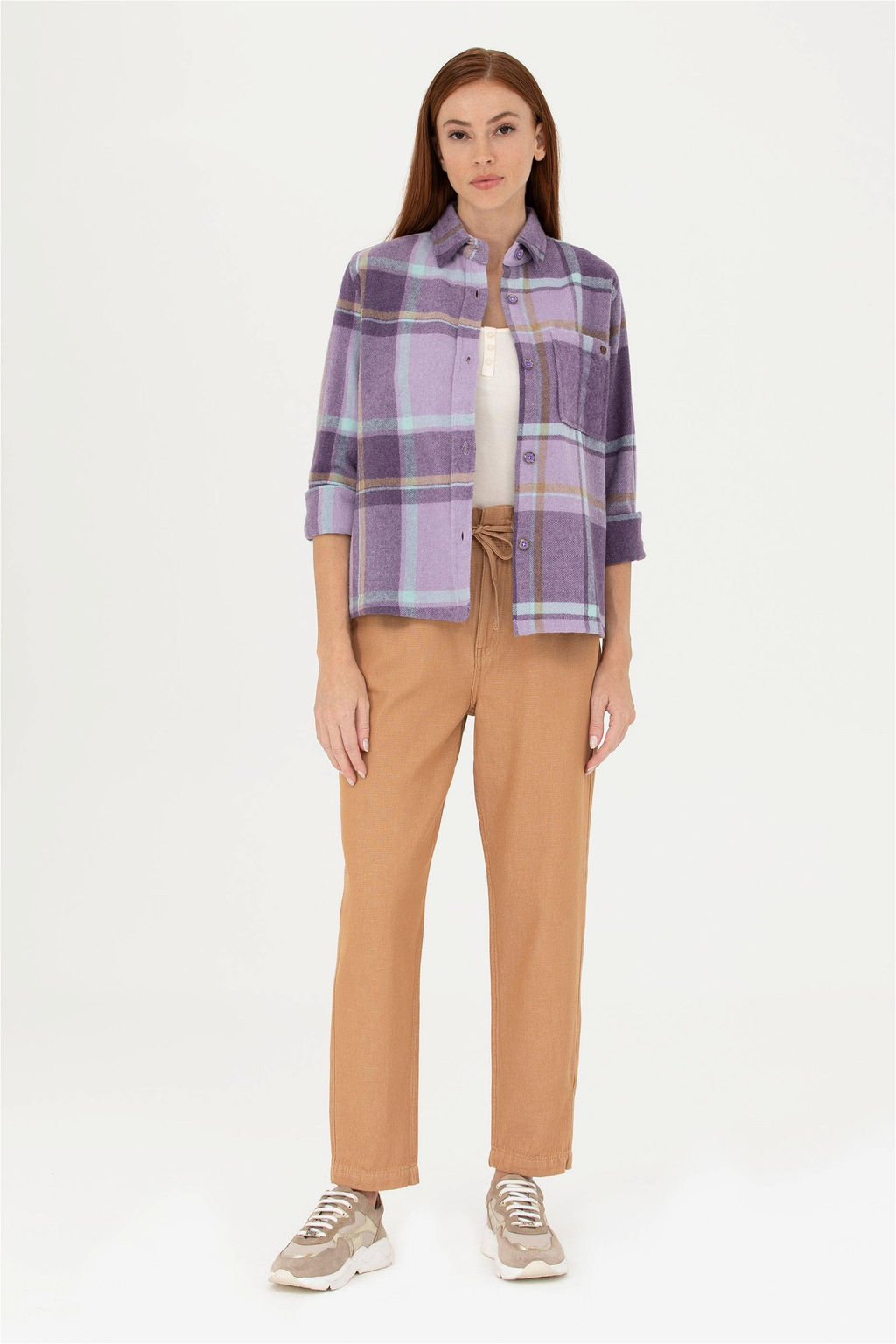 Женские джинсовые брюки светло-коричневого цвета - U.s. polo assn фото 8