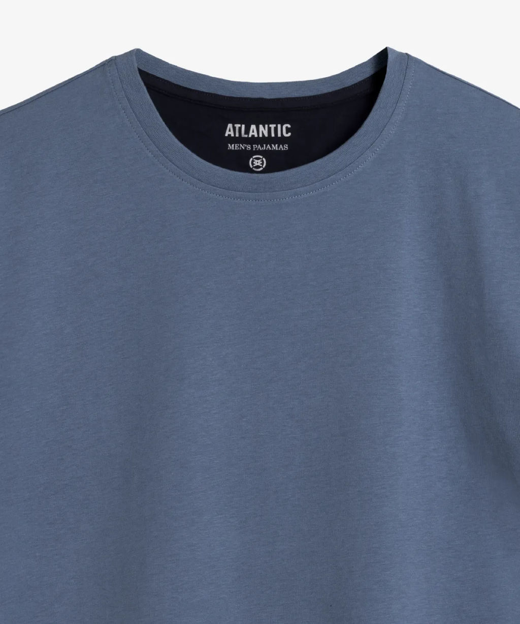 ATLANTIC NMP-365 Пижама мужская Sport голубой + темно-синий  фото 2