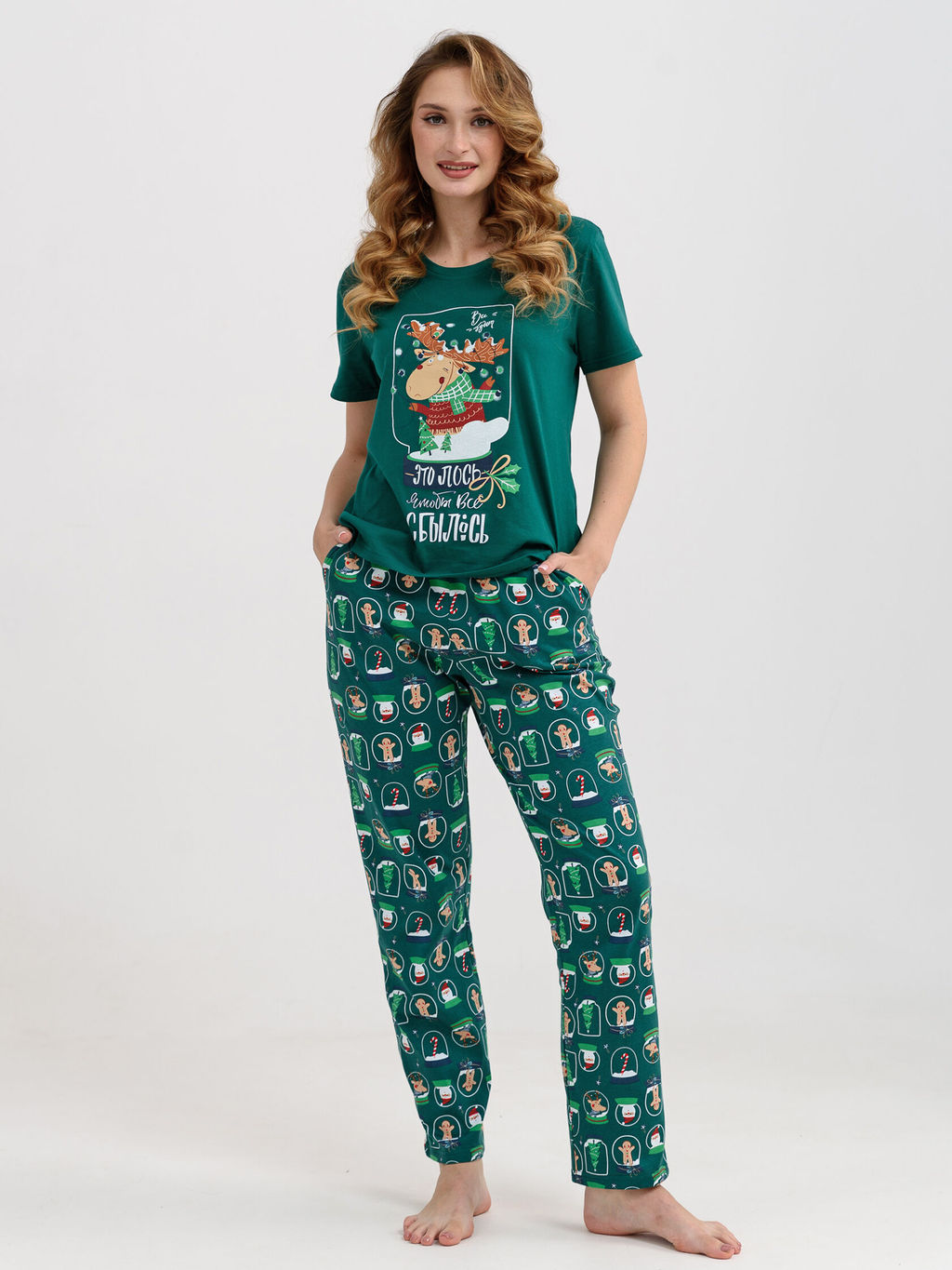 Пижама женская 100% хлопок Все будет! - Оптима фото 2