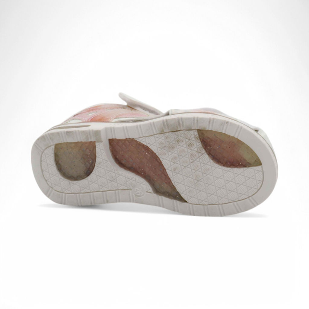 Сандалии детские В566-18 бело розовые