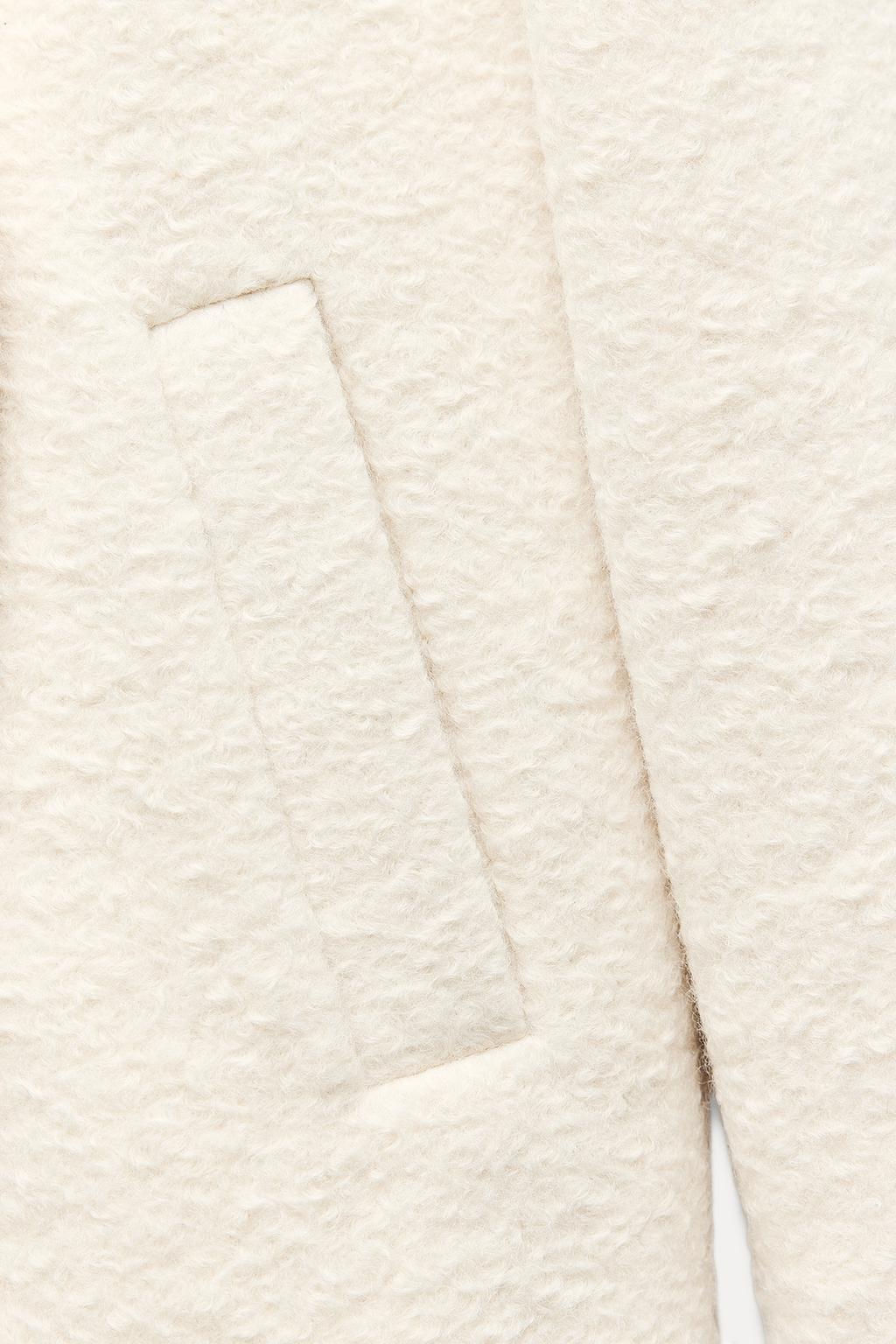 BOUCLE DOUBLE-BREASTED COAT - Zara фото 13