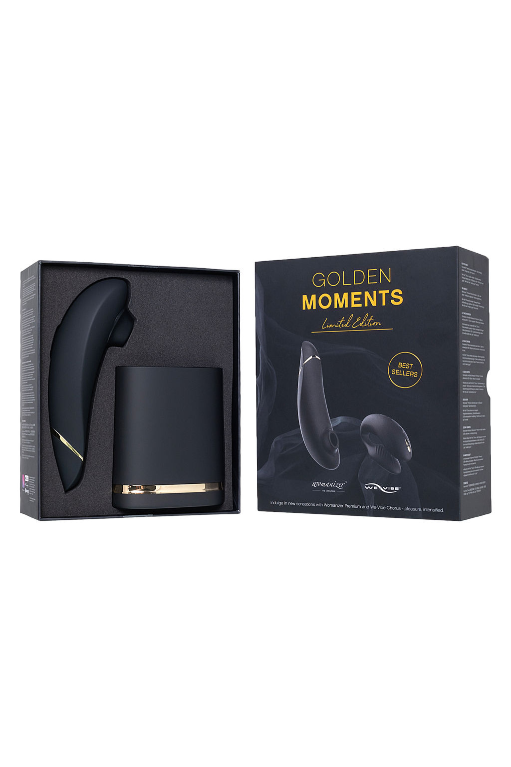 Набор Womanizer Premium + WE-VIBE Chorus черный, силикон, 19 см  фото 17