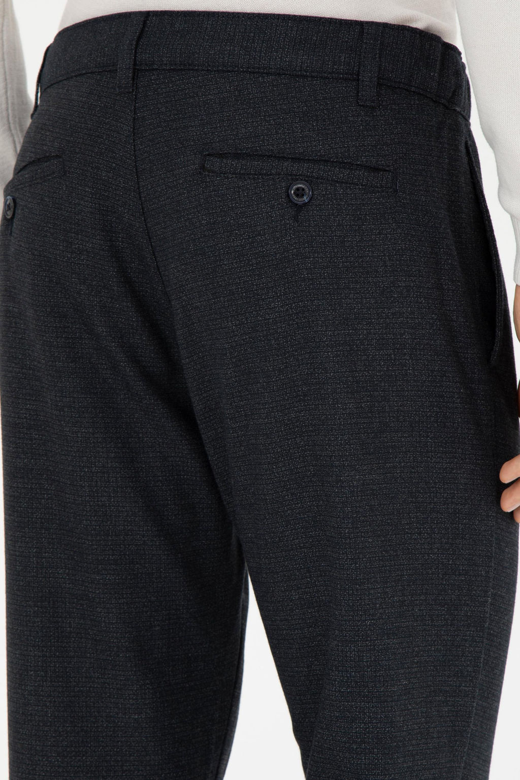 Erkek Jogger Fit Antrasit Kanvas Pantolon