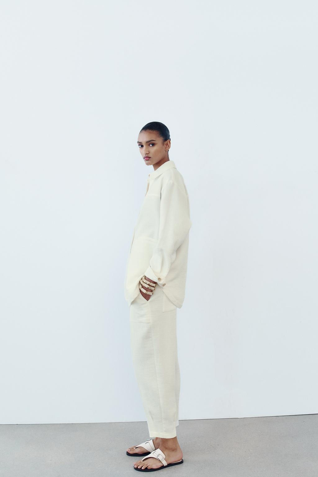 RUSTIC TROUSERS WITH DARTED HEMS - Zara фото 3