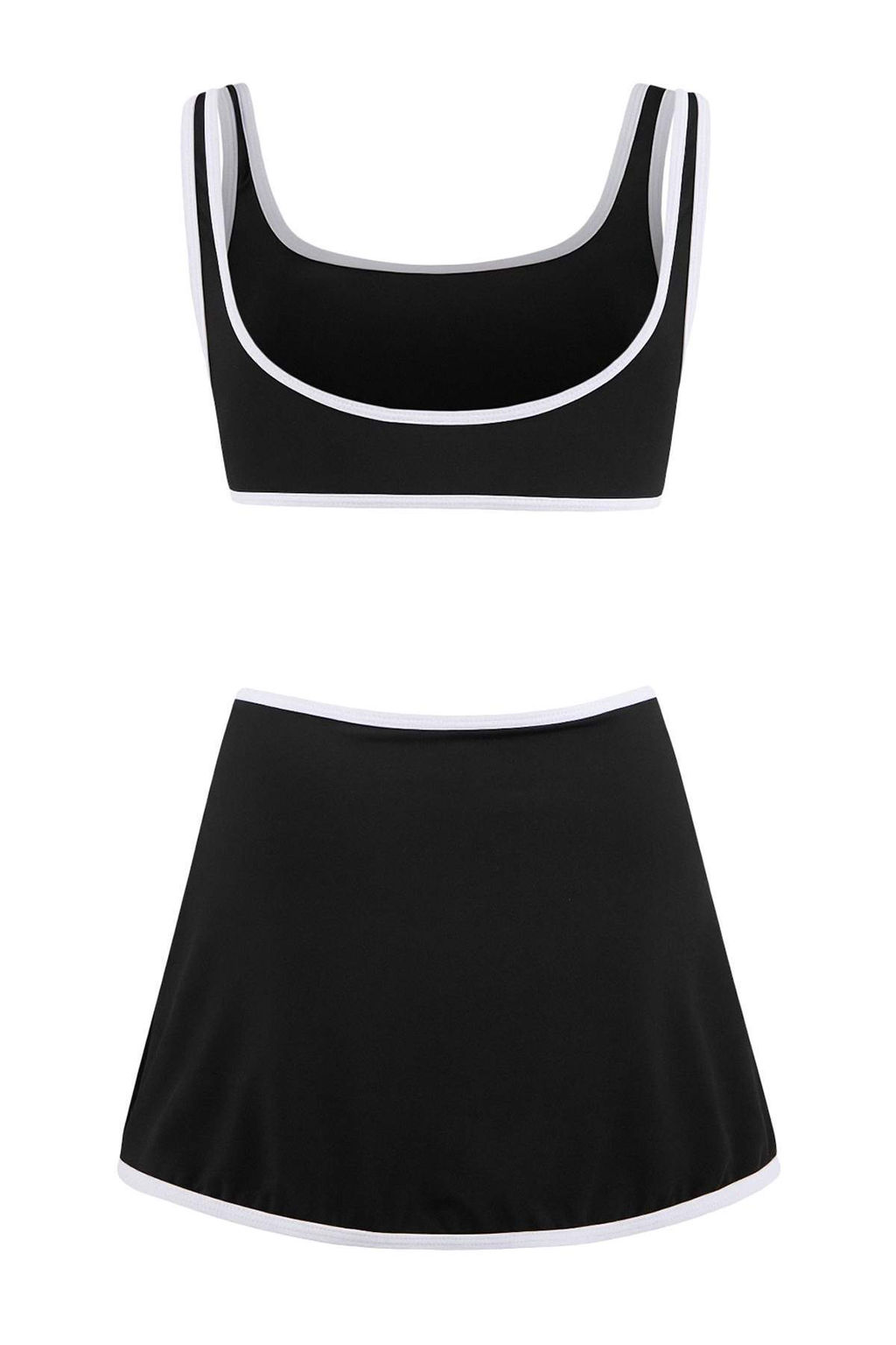 Siyah Bralette Kapl? Renk Bloklu Yuksek Bel Etek Bikini Tak?m? TBESS26BT00059 - Trendyolmilla фото 3