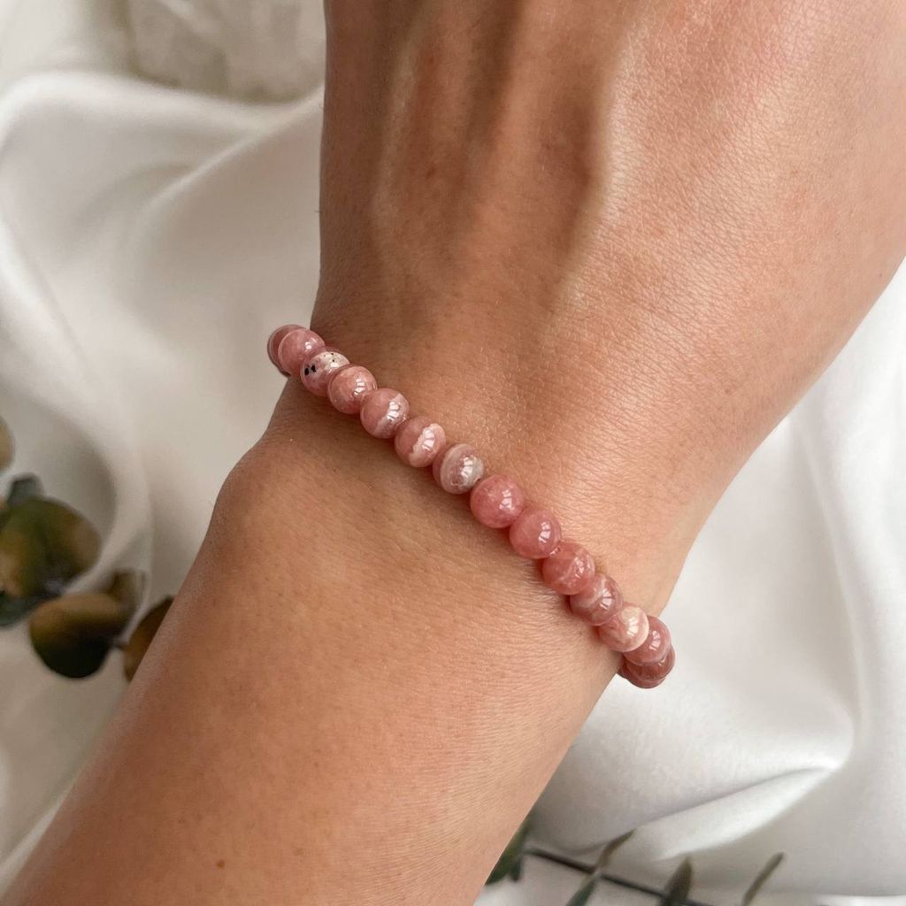 Браслет из Родохрозита - Радуга самоцветов фото 4