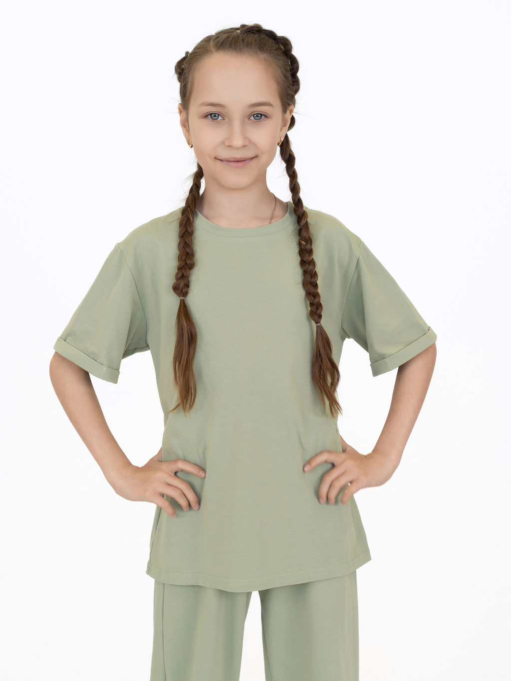 Костюм детский цвета полынь 7060 (140)