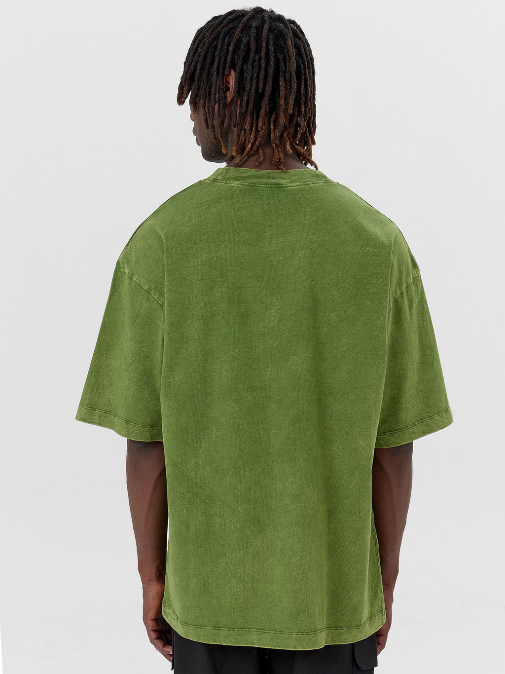 Футболка Mark Formelle мужская зеленый с обработкой и надписью хлопок  фото 2